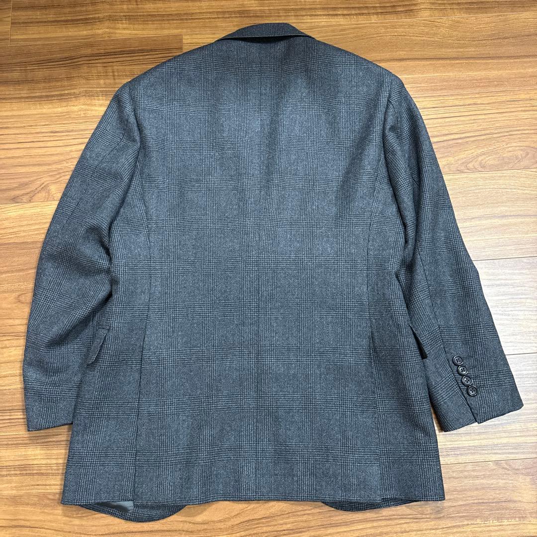 ビームスf HANDMADE DORMEUIL ウール グレンプレイド スーツ