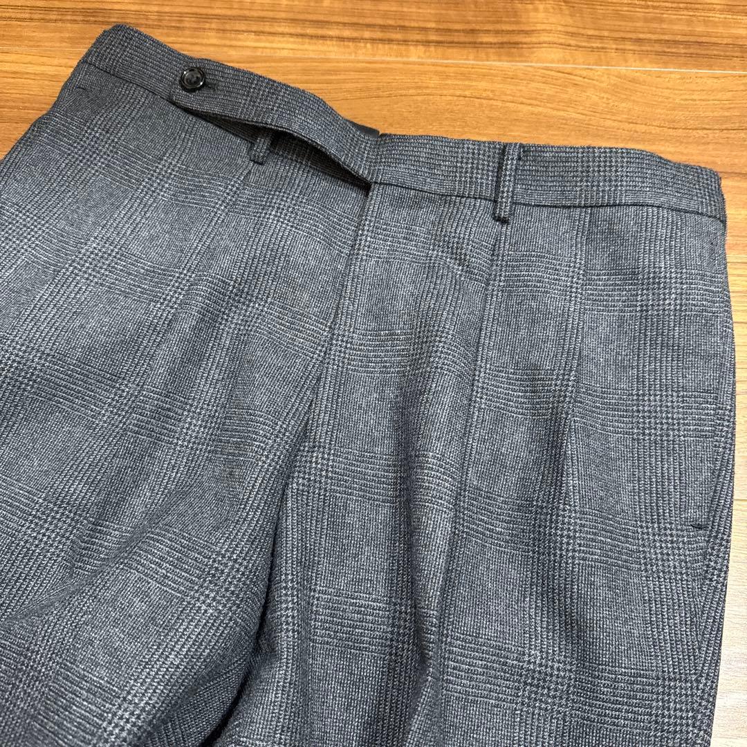 ビームスf HANDMADE DORMEUIL ウール グレンプレイド スーツ