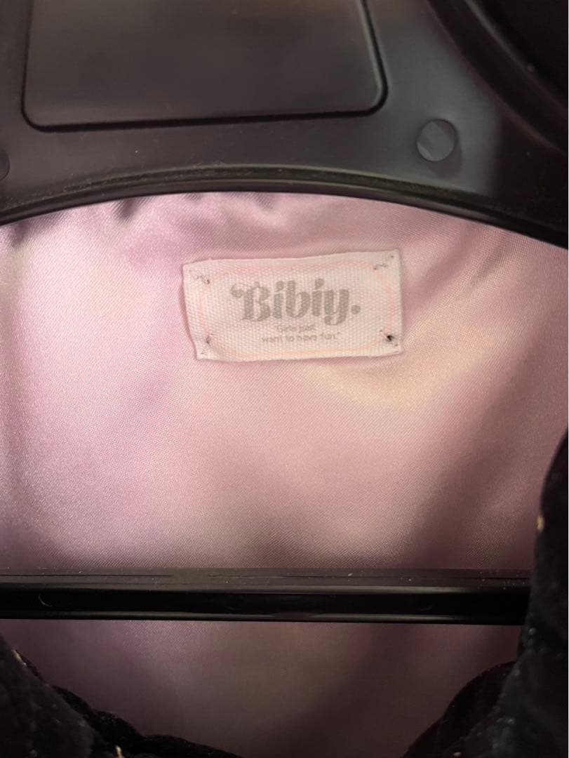 Bibiy ODETTE CAPE ケープコート黒ドット柄　❗️お値下げしました❗️