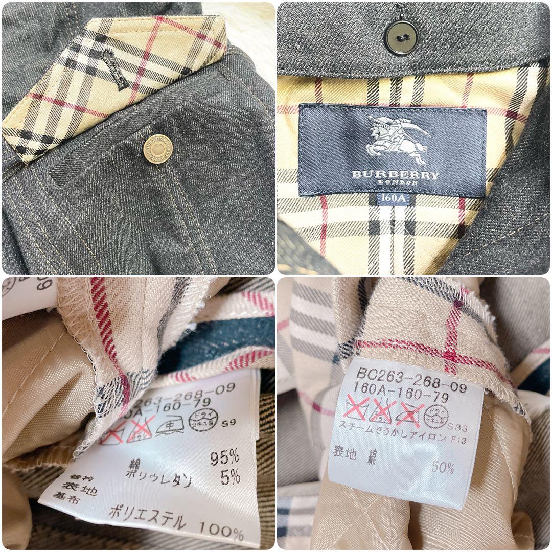 【極美品】✨BURBERRY ノバチェック　ブラック　デニムジャケット ライナー
