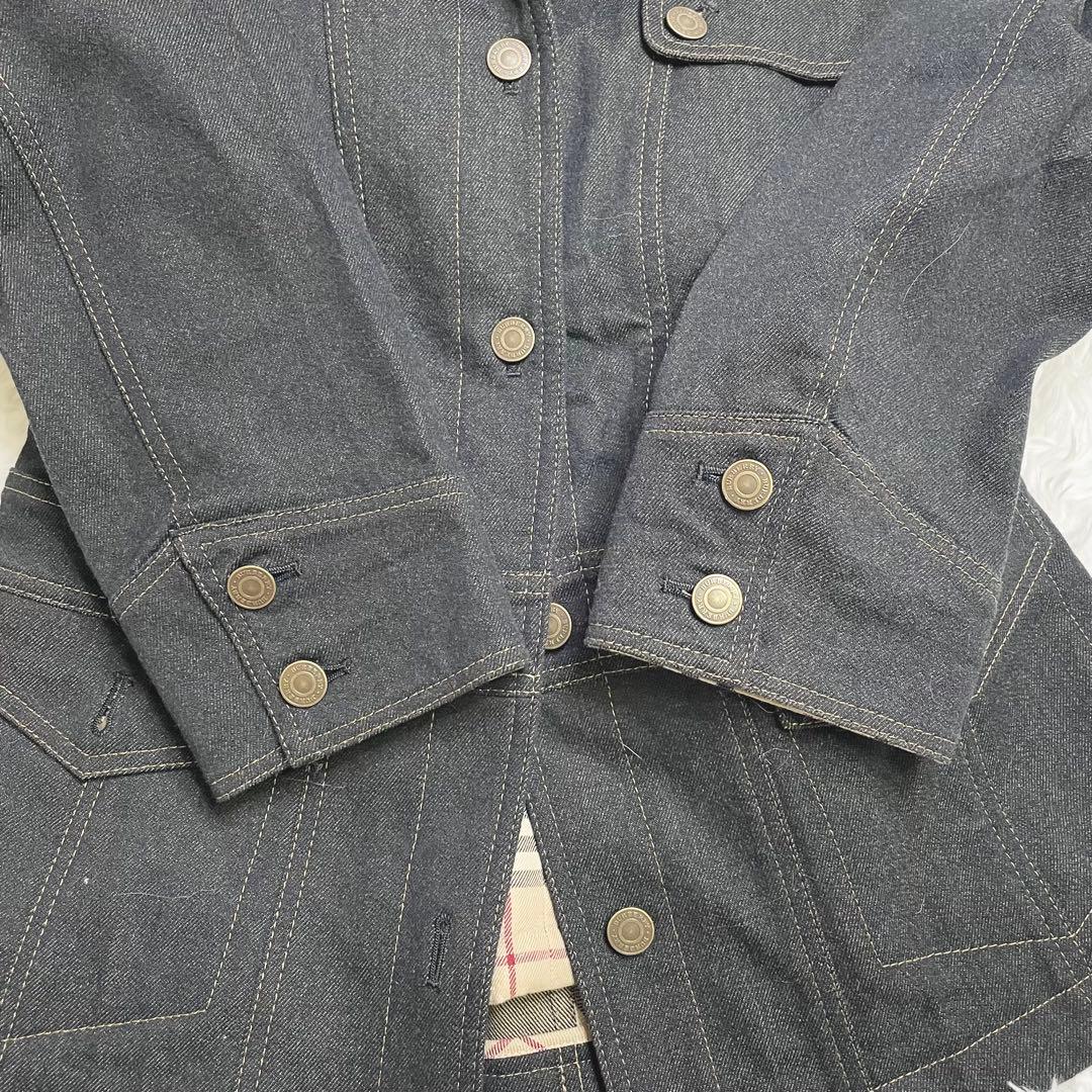 【極美品】✨BURBERRY ノバチェック　ブラック　デニムジャケット ライナー