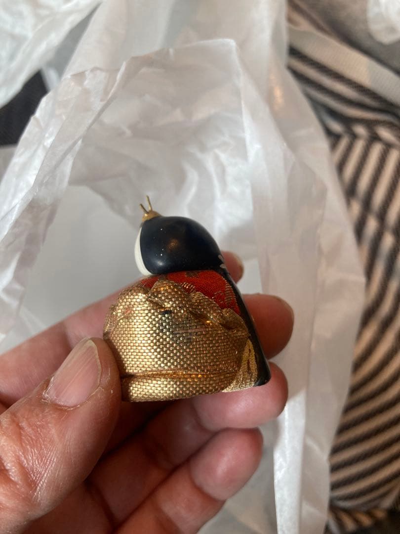 麒*麟様 古い小さな雛人形、雛道具セット　アンティーク