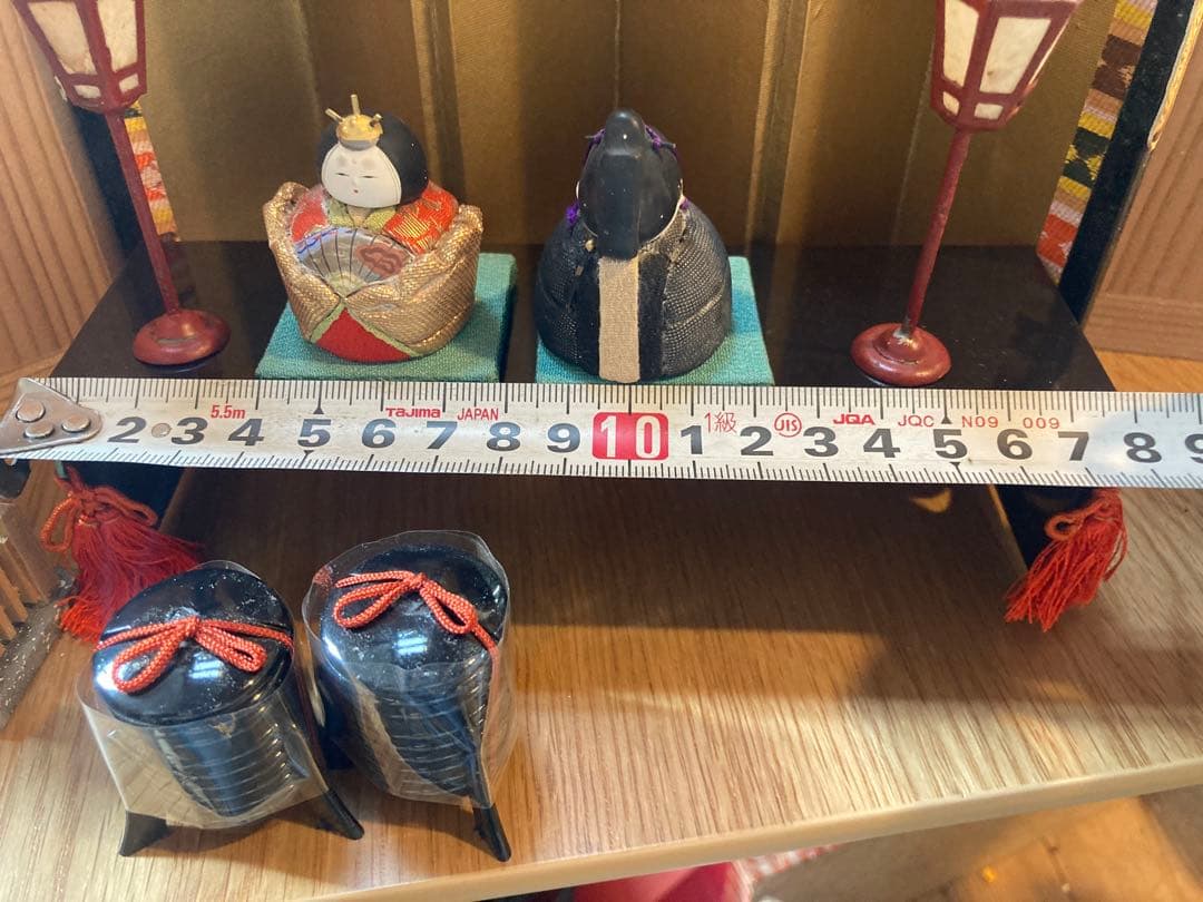 麒*麟様 古い小さな雛人形、雛道具セット　アンティーク