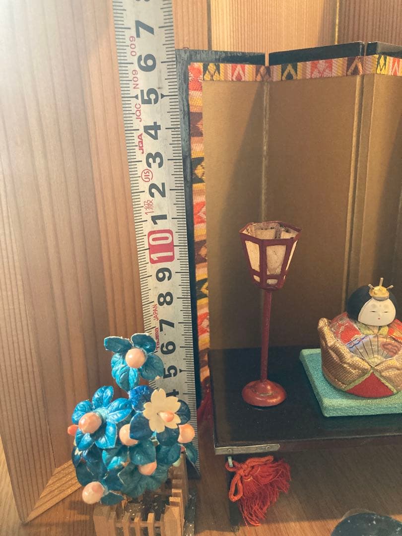 麒*麟様 古い小さな雛人形、雛道具セット　アンティーク