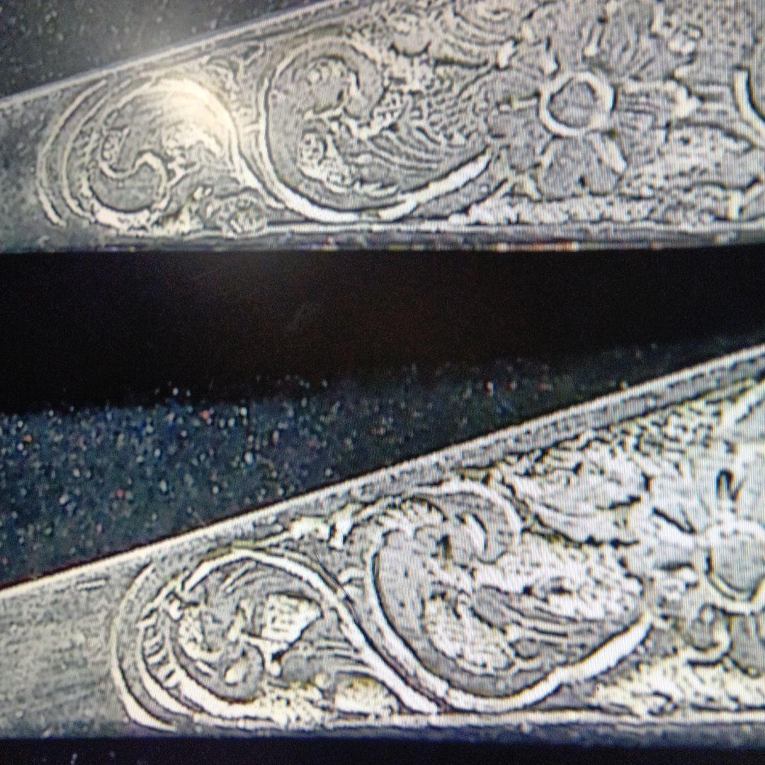 シルバースプーン　２本　手彫り仕上げ