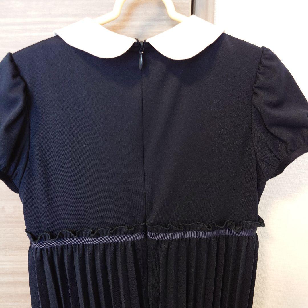 familiar ネイビー 襟付きワンピース 120