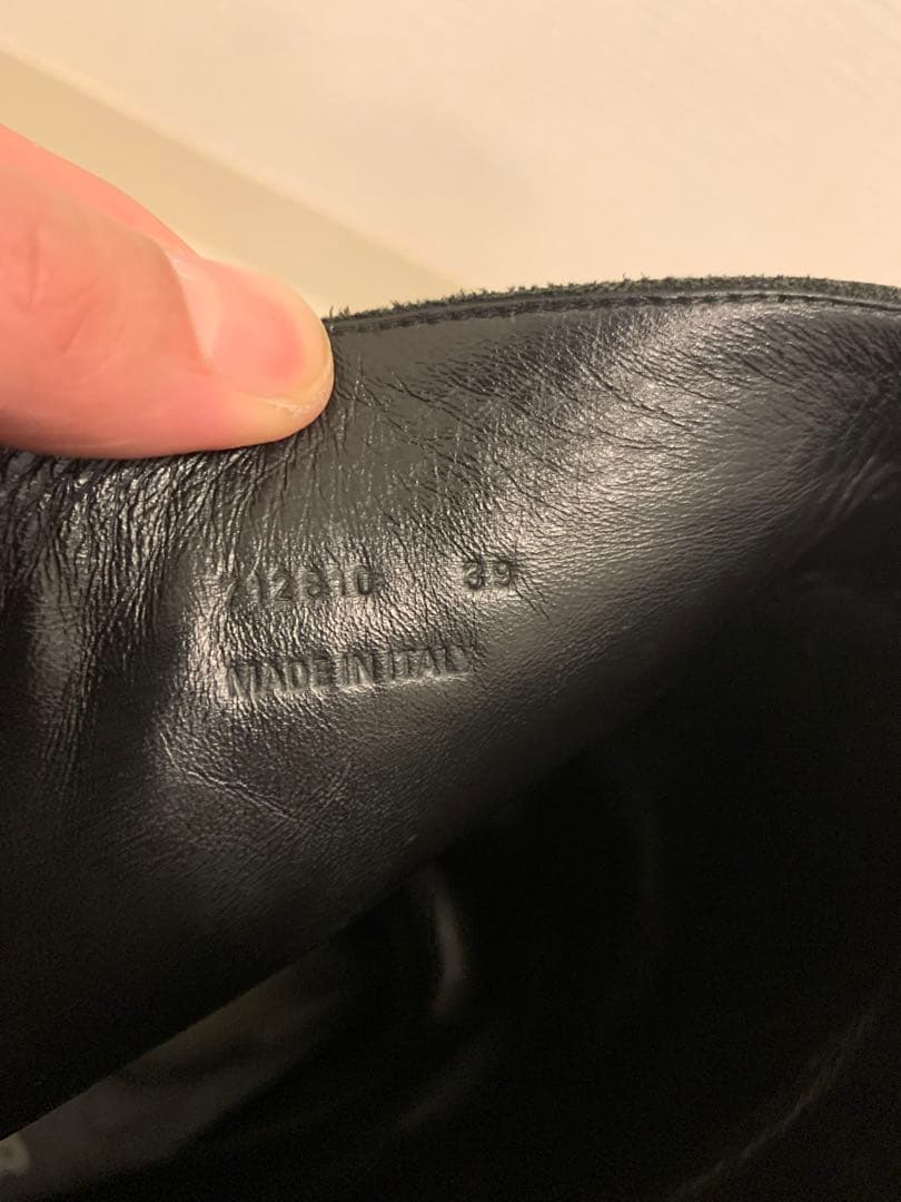 格安　売り切り！　バレンシアガ　ハマー　hummer レザーブーツ　革靴　39