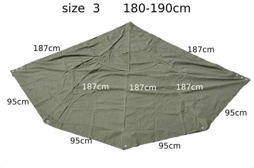 ポーランド軍 ポンチョ テント サイズ3 180-190 1986,83年製ペア