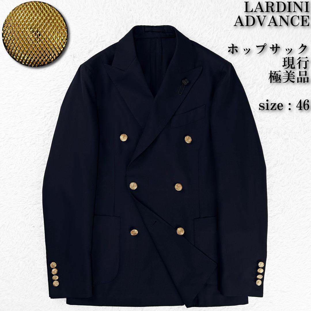 日本モデル ADVANCE ホップサック 金ボタン ラルディーニ ダブルブレザー