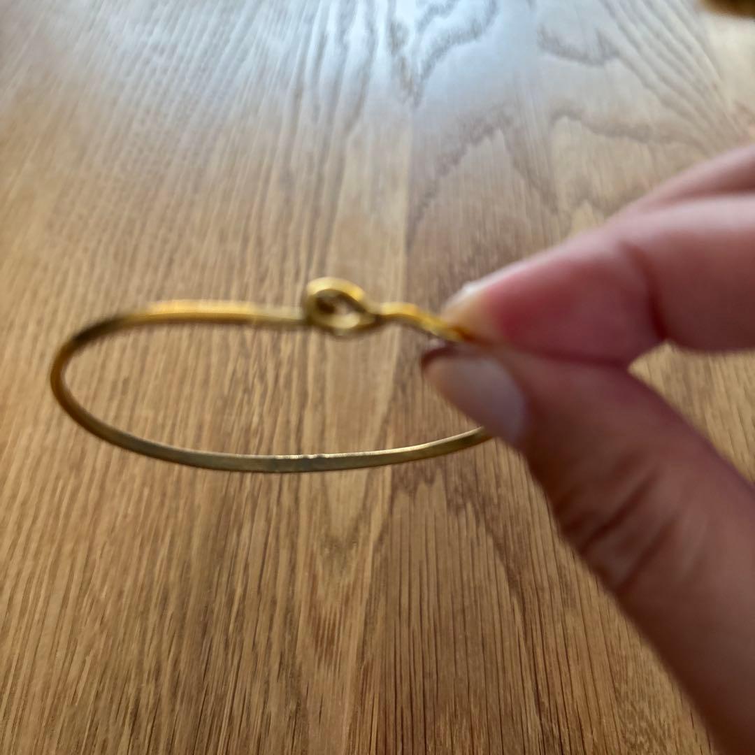 セルジュ・トラヴァル　LOVE バングル　ゴールド　アッシュペーフランス