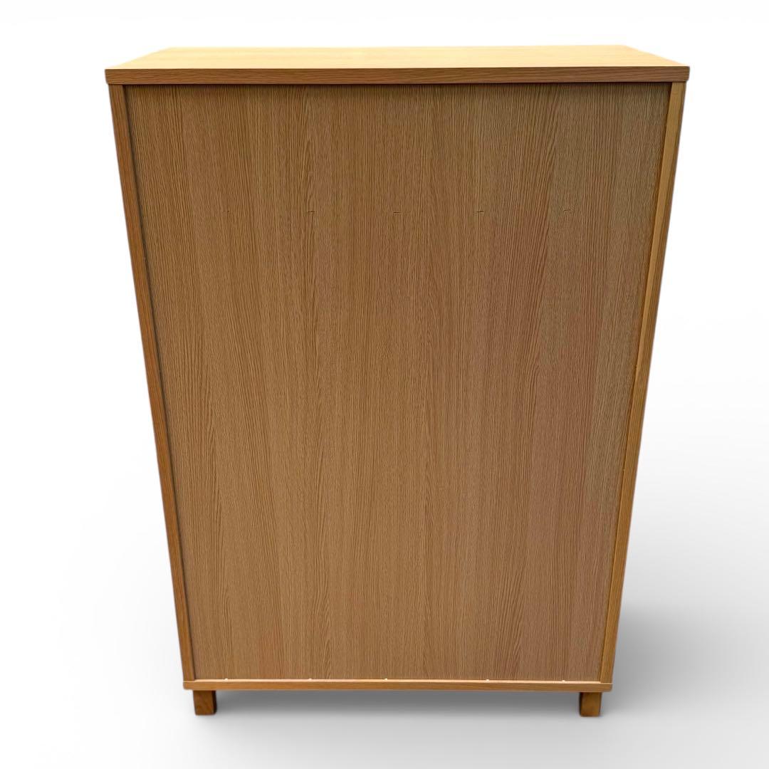 【美品】無印良品　オーク材　6段 チェスト 廃盤 脚付　北欧　幅80cm