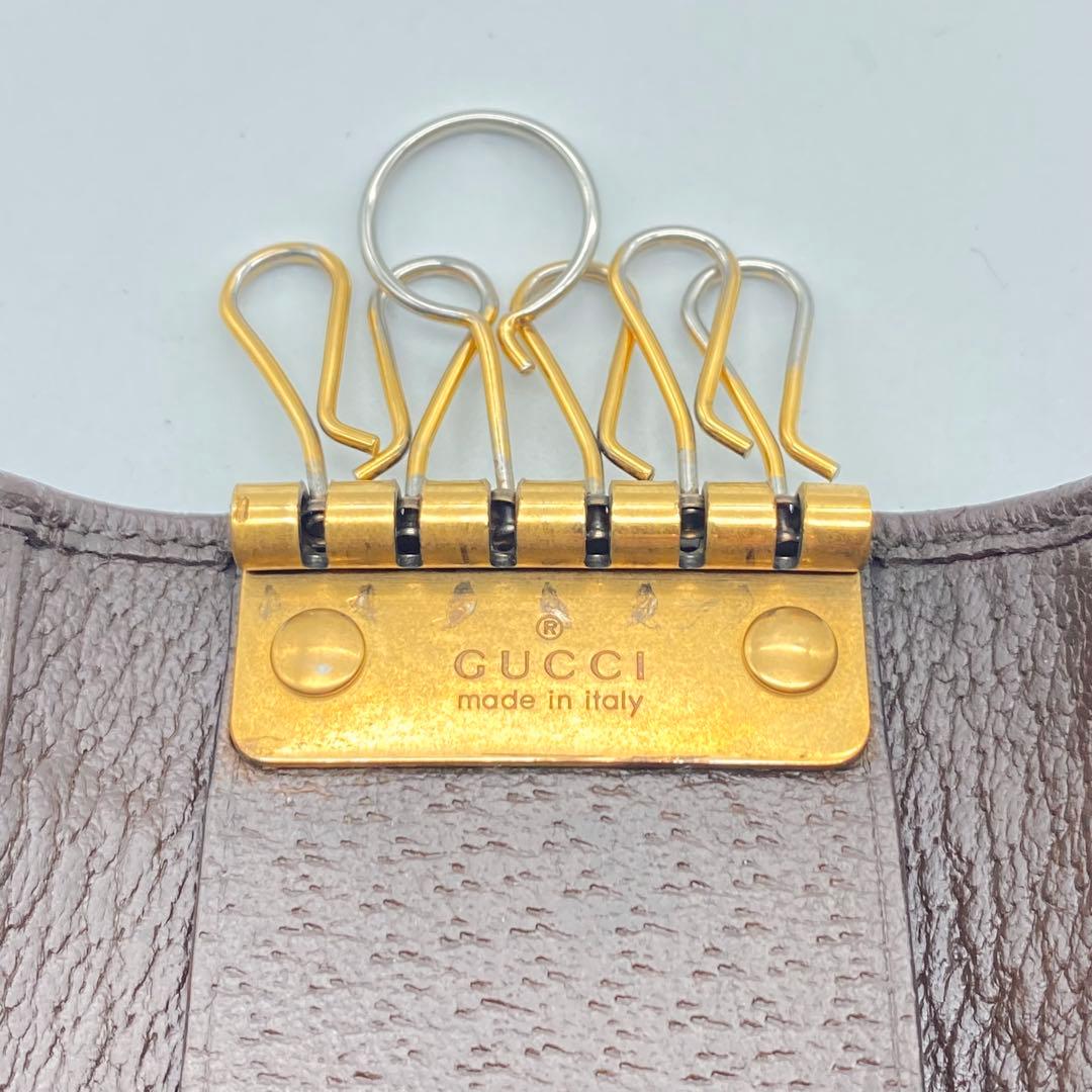 GUCCI・グッチ・6連キーケース・オフデイア・GGスプリーム・シェリーライン