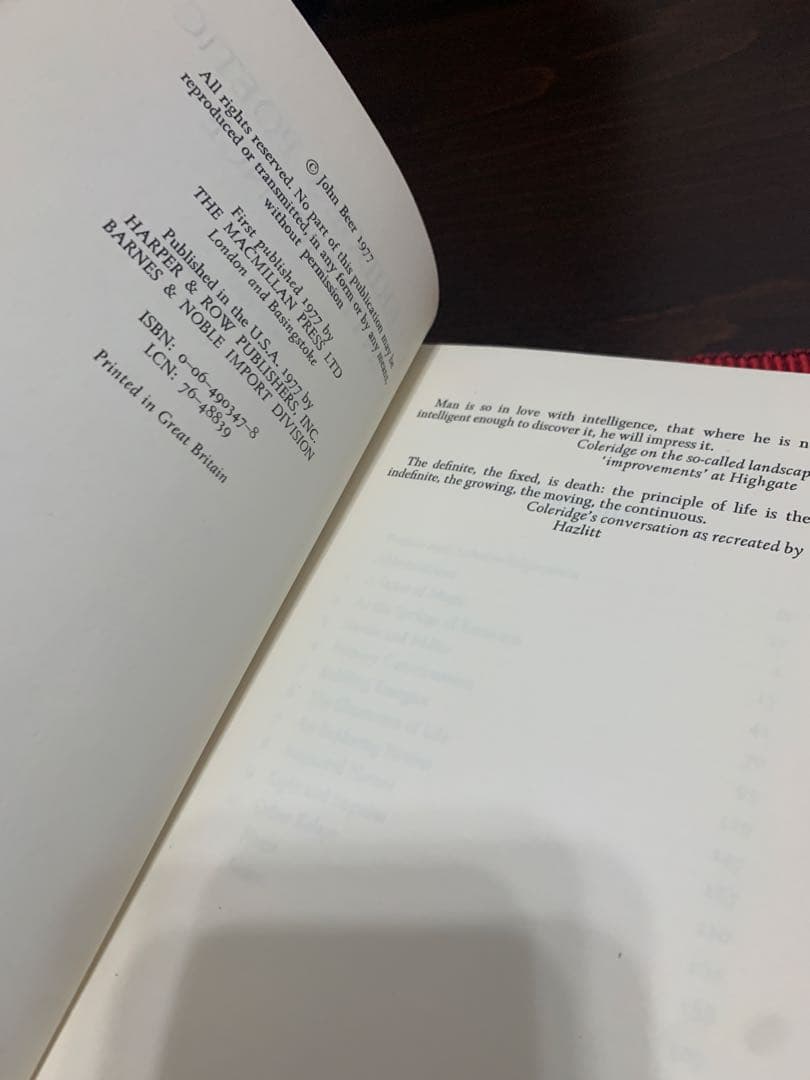 洋書 John Beer Coleridge's Poetic Intelligenc