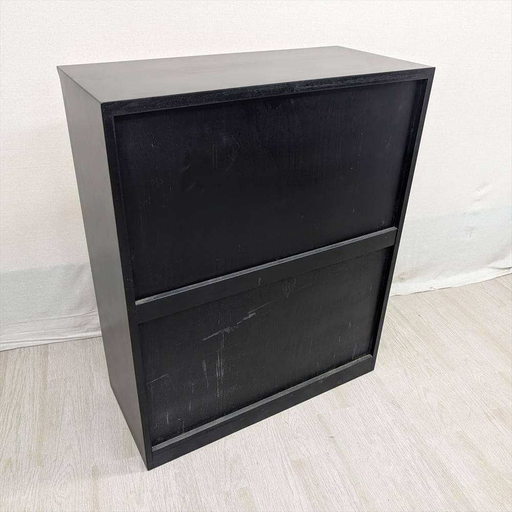 バーズアイメープル　引戸　下駄箱　キャビネット　シューズボックス　シューズラック