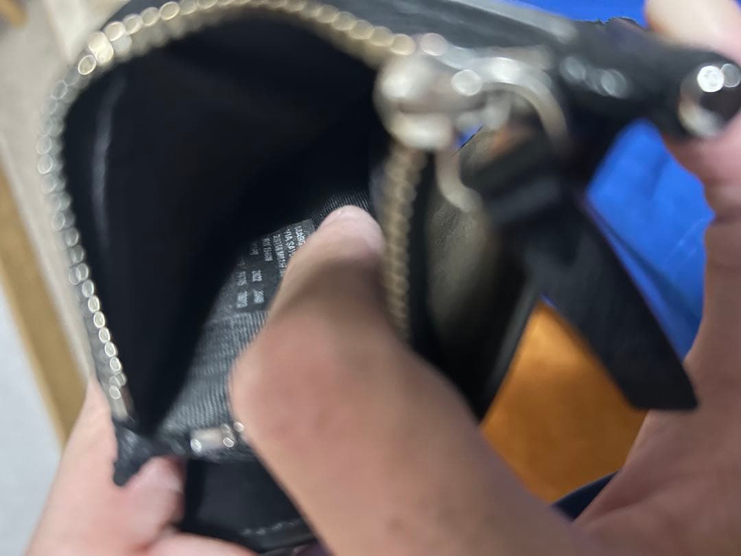 Maison Margiela マネークリップ 黒 レザー　二つ折り財布