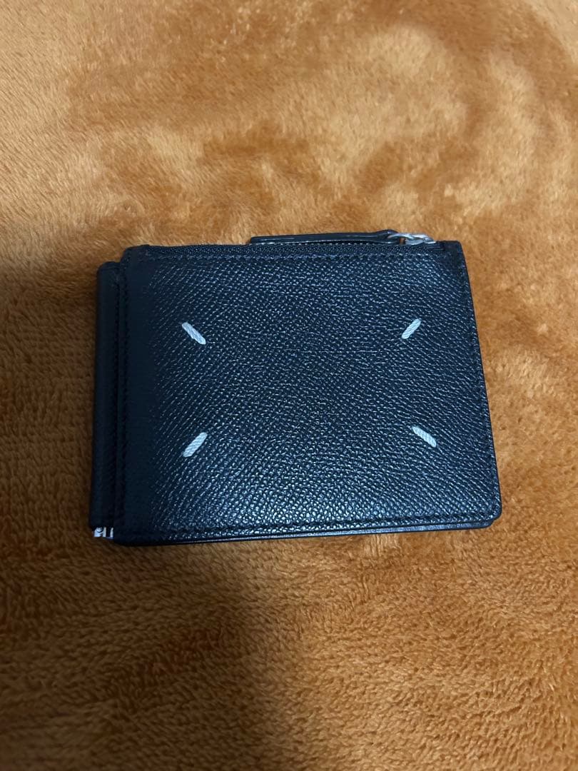 Maison Margiela マネークリップ 黒 レザー　二つ折り財布