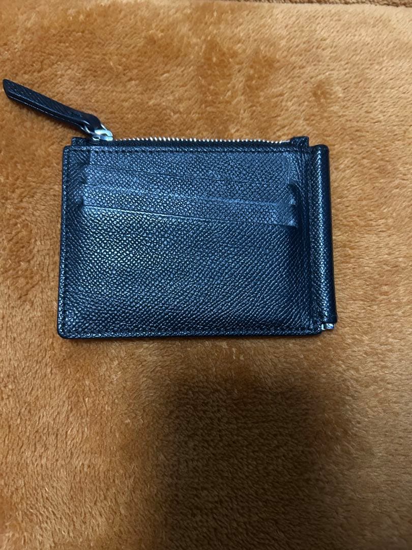 Maison Margiela マネークリップ 黒 レザー　二つ折り財布