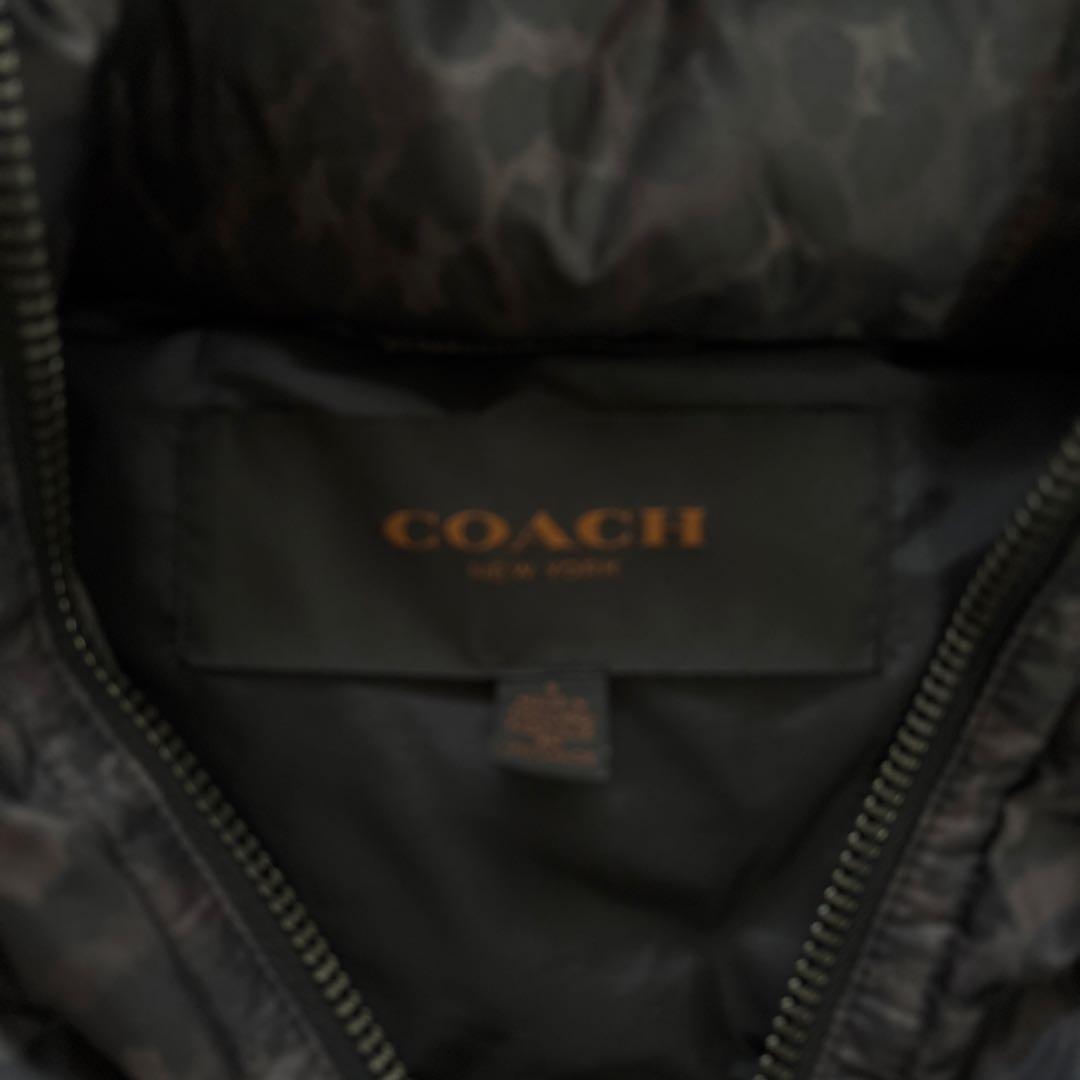 COACH レオパード柄 ダウンベスト