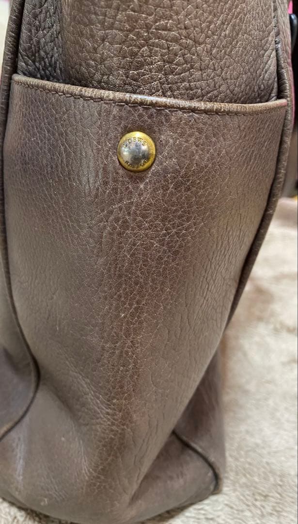 ロエベ　トートバッグ　ハンドバッグ　ショルダーバッグ　ブロンズ　アマソナ