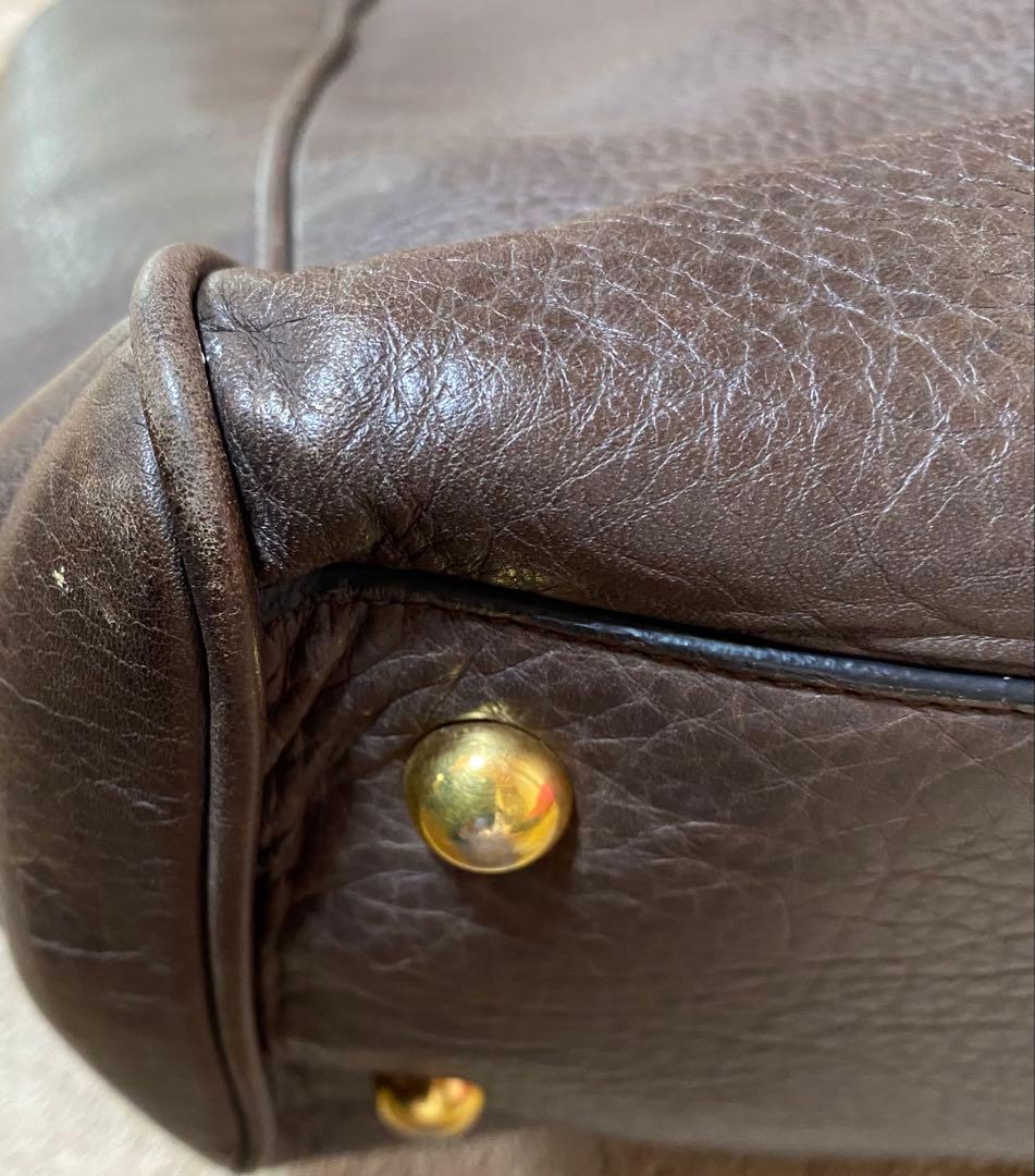 ロエベ　トートバッグ　ハンドバッグ　ショルダーバッグ　ブロンズ　アマソナ