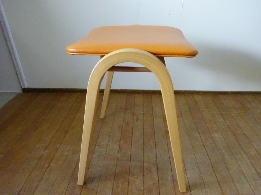 秋田木工　剣持勇　スタッキング　スツール　名作ヴィンテージ　曲げ木　レトロ