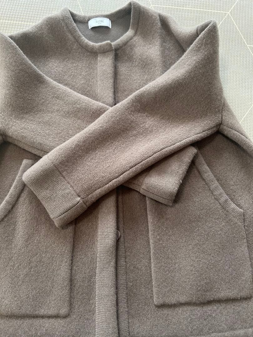 スローブイエナ　ダブルフェイスニットブルゾン