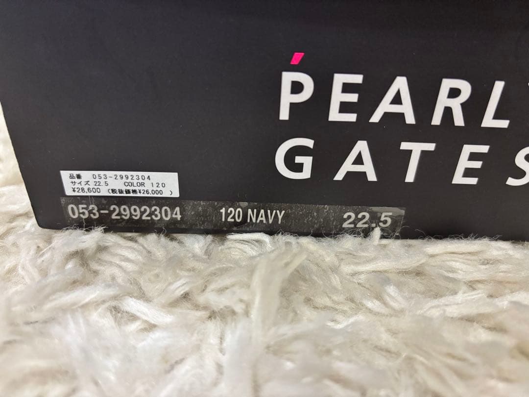 PEARLY GATES ネイビー ゴルフシューズ 22.5センチ 新品