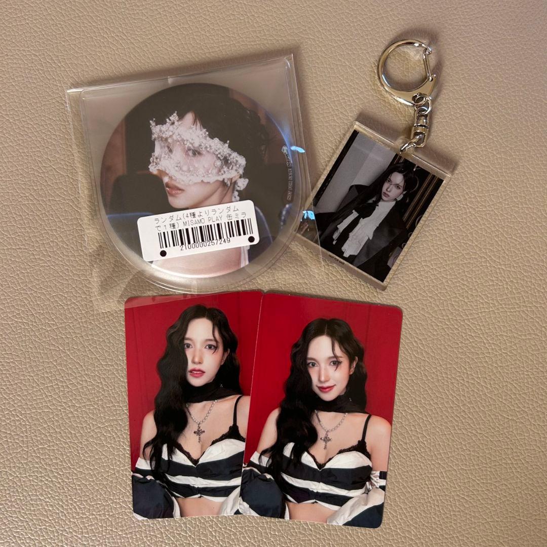 TWICE MISAMO PLAY ミサモ 特典 トレカ 缶ミラー キーホルダー
