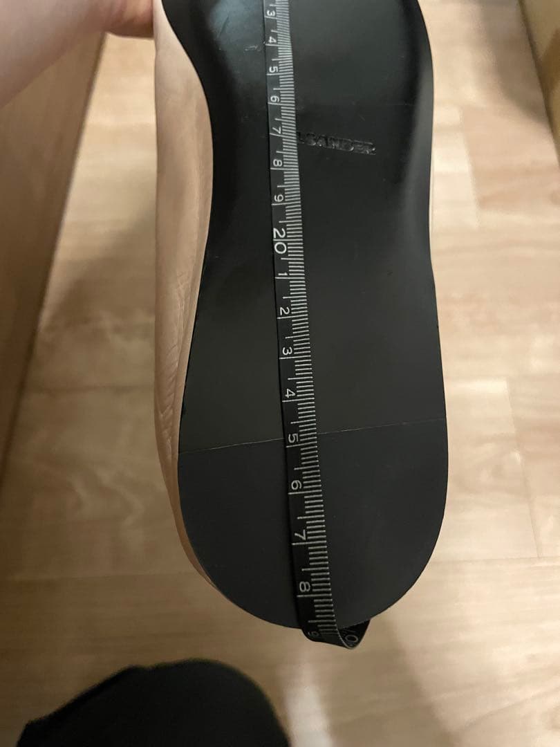 JIL SANDER ピンク フラットシューズ　38 サイズ