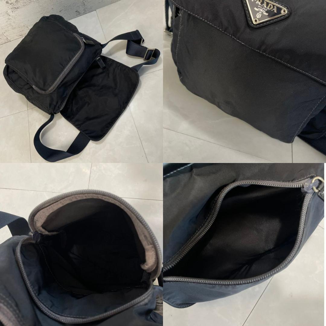 PRADA ショルダーバック プラダ メッセンジャー バッグ BT8994 黒