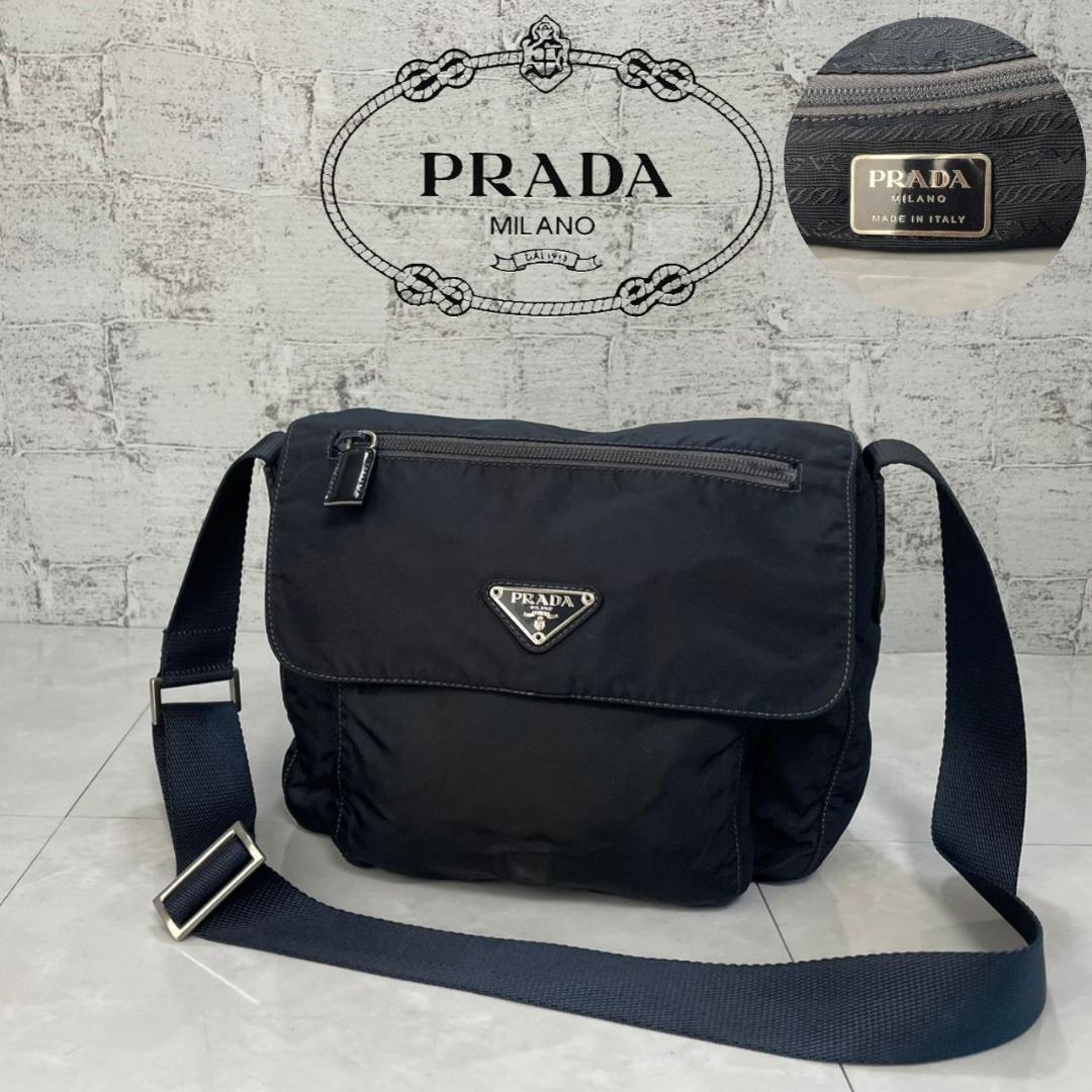 PRADA ショルダーバック プラダ メッセンジャー バッグ BT8994 黒