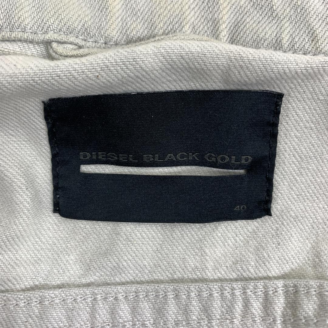 LA7102 ディーゼル ブラック ゴールド デニムジャケット グレー 40