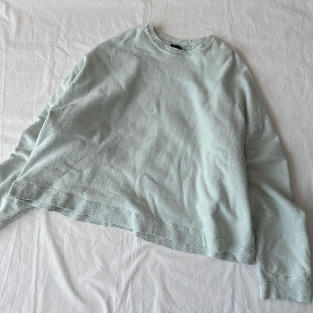 ATON エイトン　別注　トゥモローランド　ロゴ　スウェット　ミントグリーン