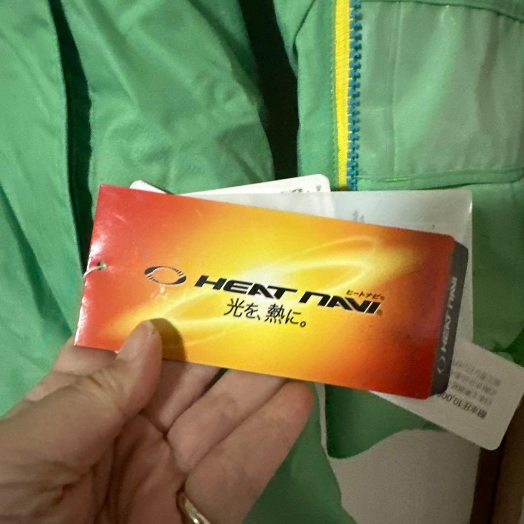 新品 タグ付 デサント スキーウェア スノボウェア ヒートナビ 上下セット L