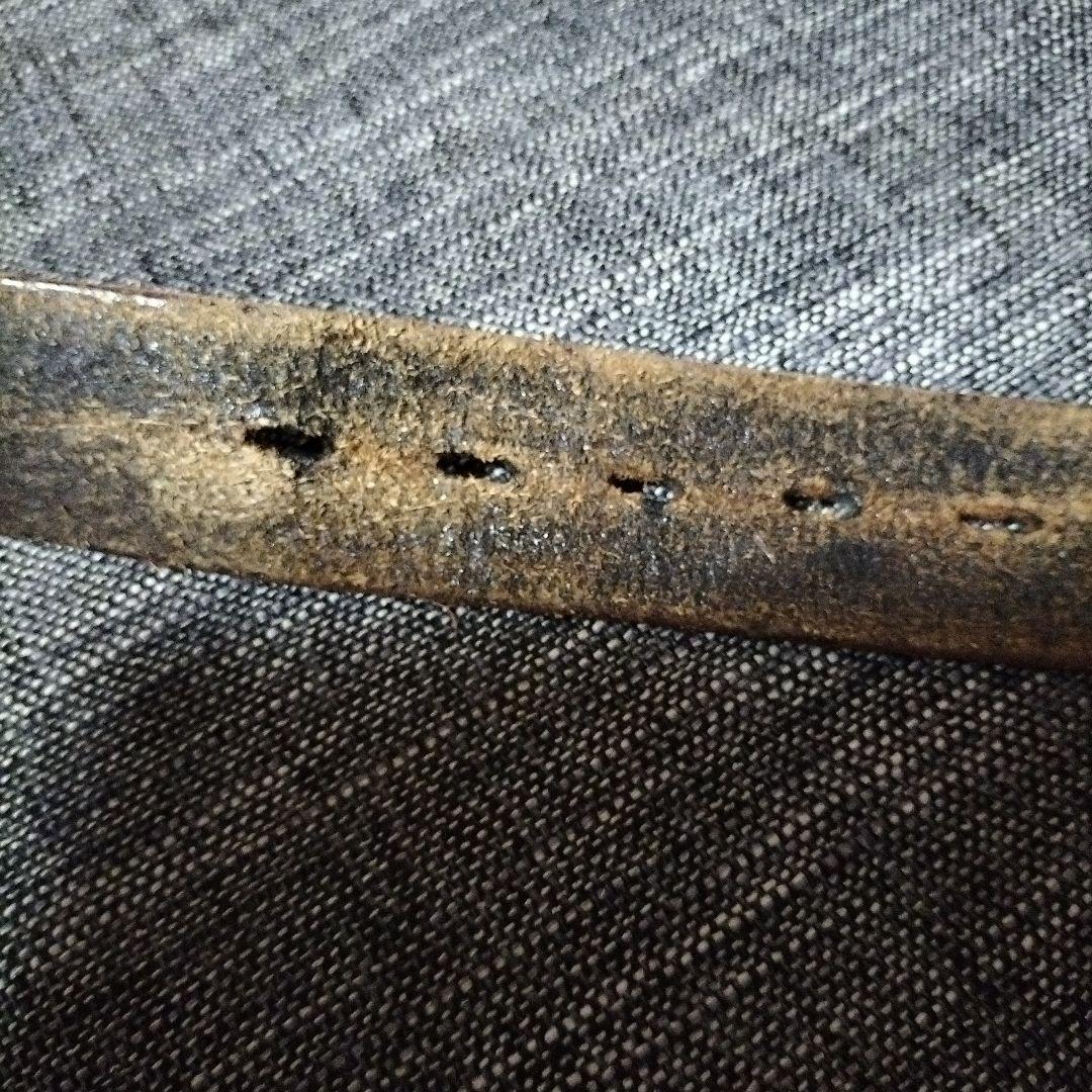 HTC 　ブラックレザーベルト ブラックストーンバックルなし