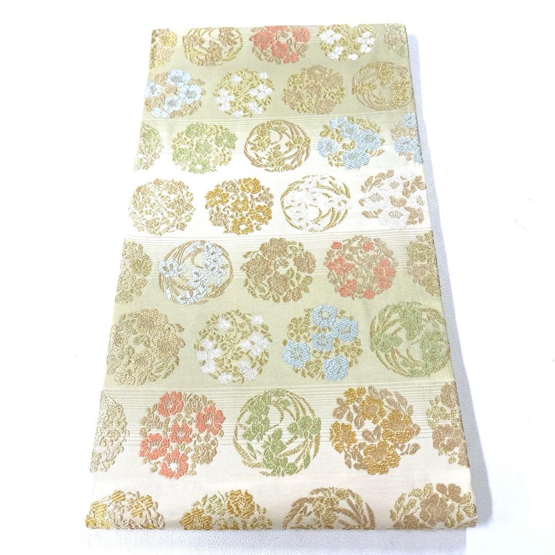 専用帯6282 ●高級 正絹 御印文 唐織つづれ 六通 袋帯