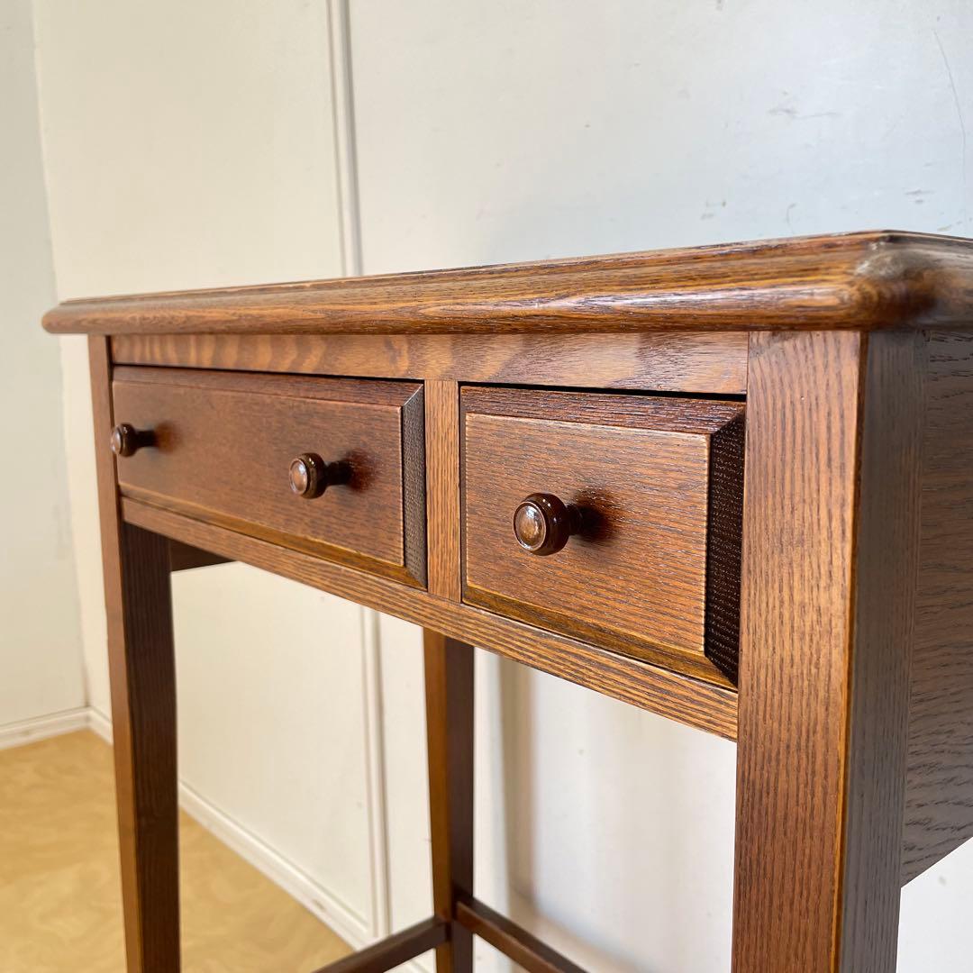 三越家具 カントリーハウス 机 デスク 引き出し コンソール 台 ブルージュ