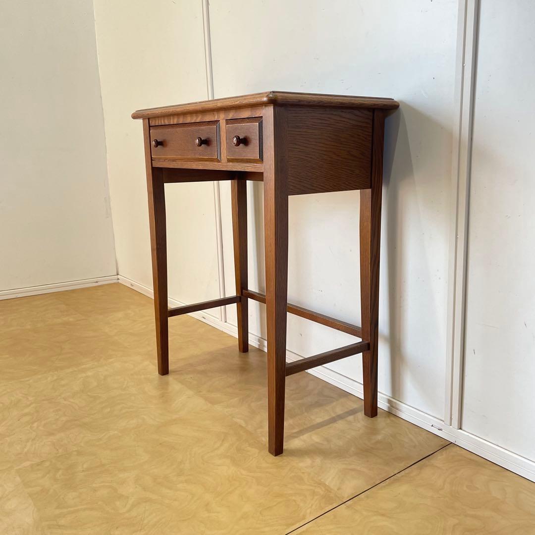 三越家具 カントリーハウス 机 デスク 引き出し コンソール 台 ブルージュ