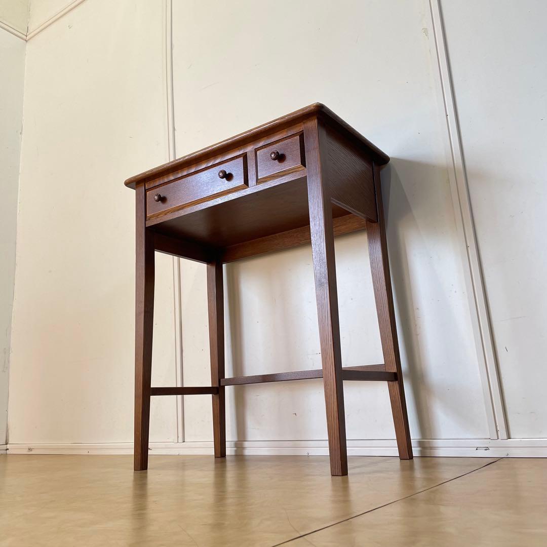 三越家具 カントリーハウス 机 デスク 引き出し コンソール 台 ブルージュ