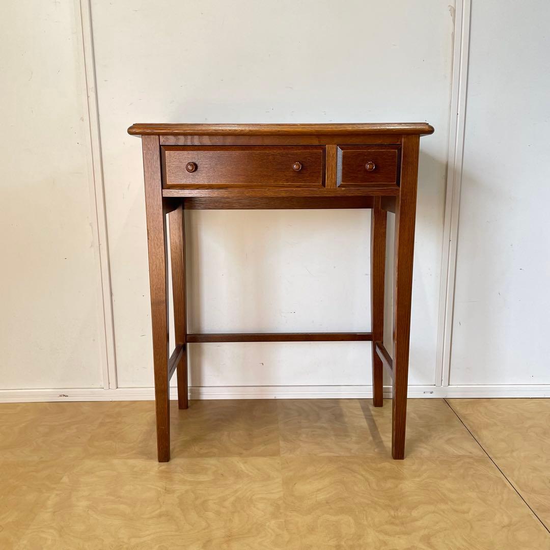 三越家具 カントリーハウス 机 デスク 引き出し コンソール 台 ブルージュ