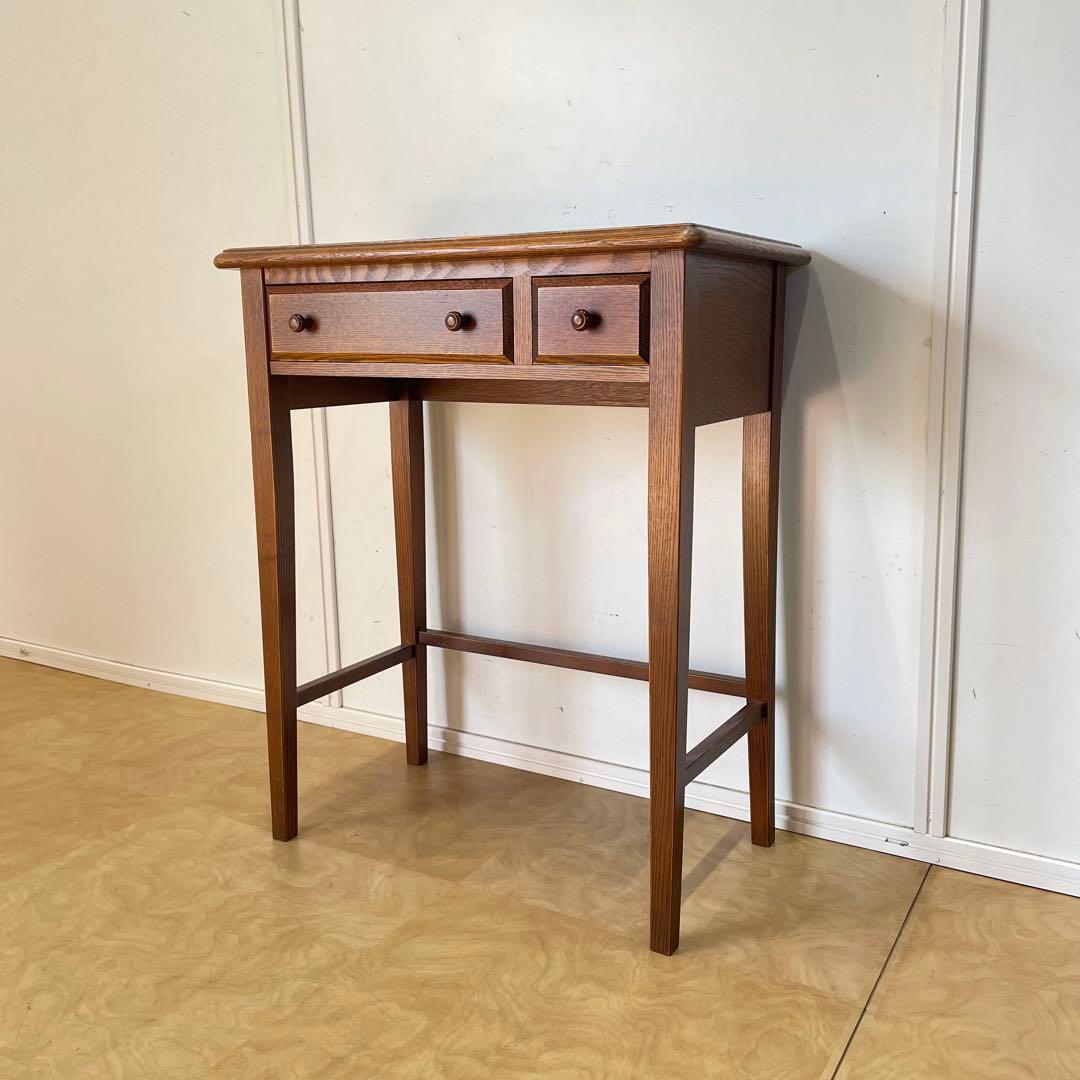 三越家具 カントリーハウス 机 デスク 引き出し コンソール 台 ブルージュ