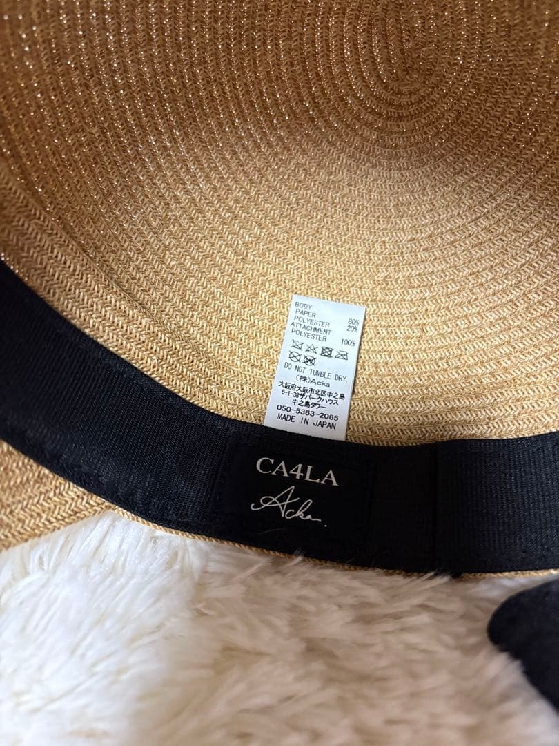 【CA4LA × acka】jacquard ribbon casquette