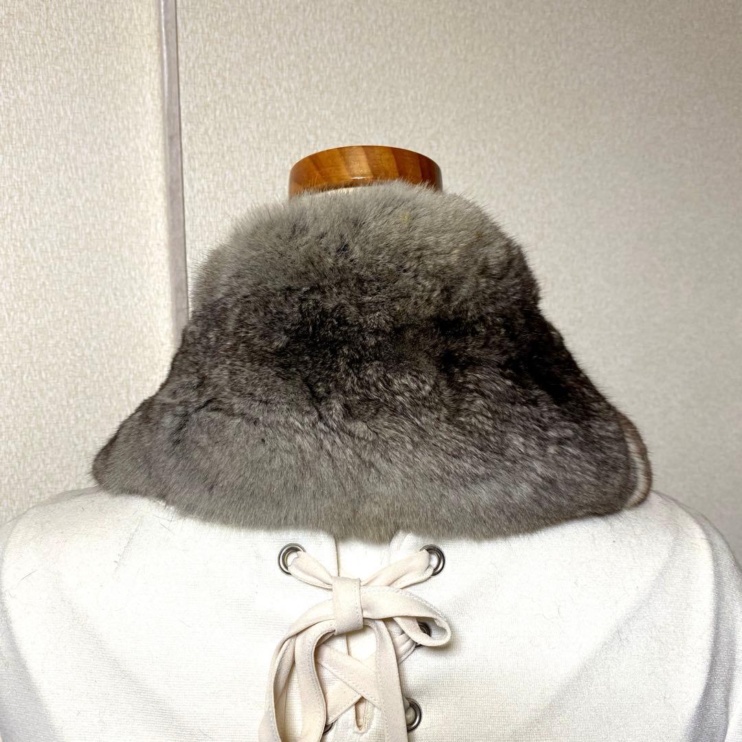 Ch 鞣し柔らか　人工繁殖　チンチラ マフラー　裏地ベルベット ショール 成人式