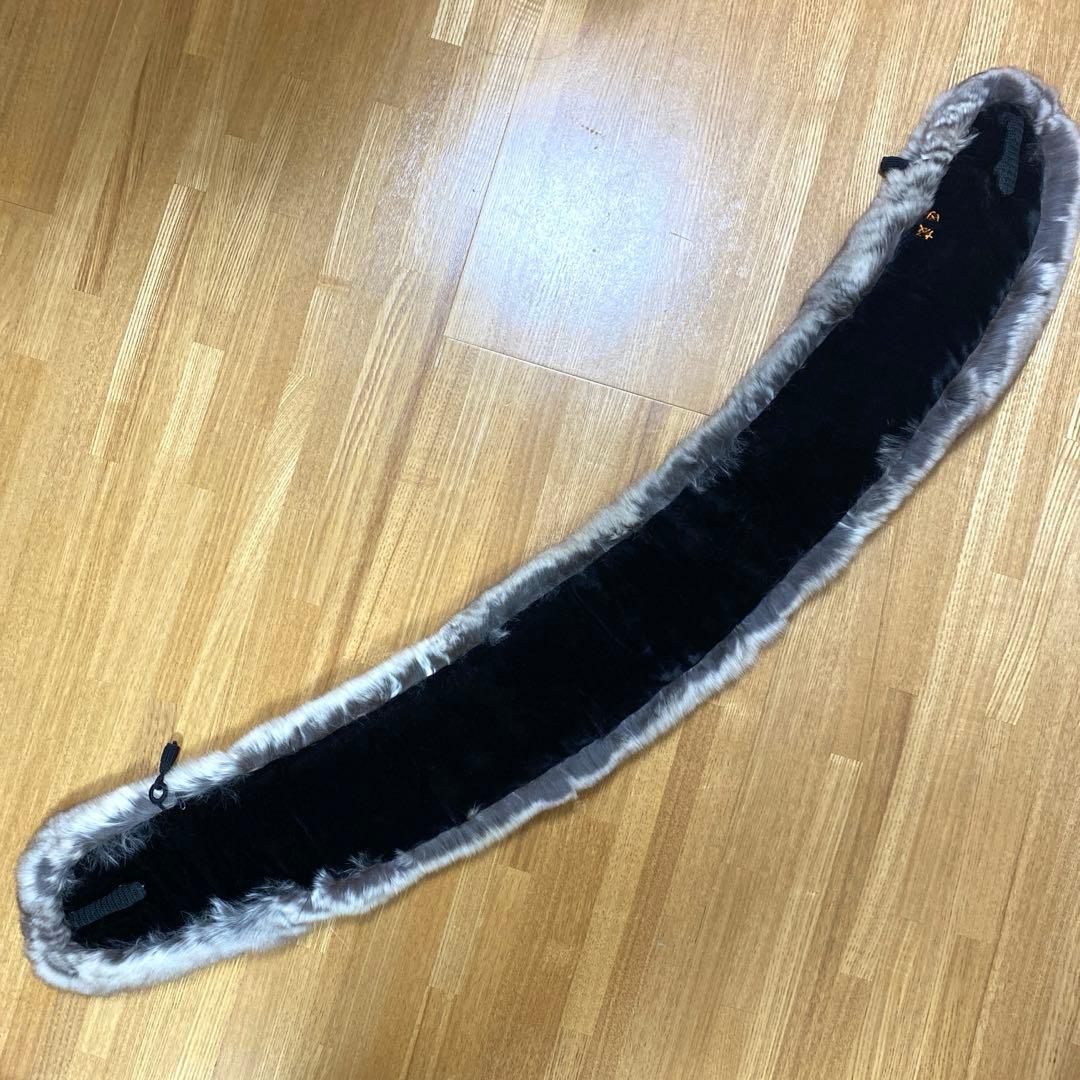 Ch 鞣し柔らか　人工繁殖　チンチラ マフラー　裏地ベルベット ショール 成人式