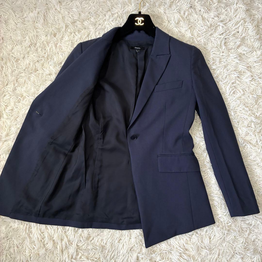 Theory ETIENNETTE B 1Bテーラード ジャケット　ウール 紺