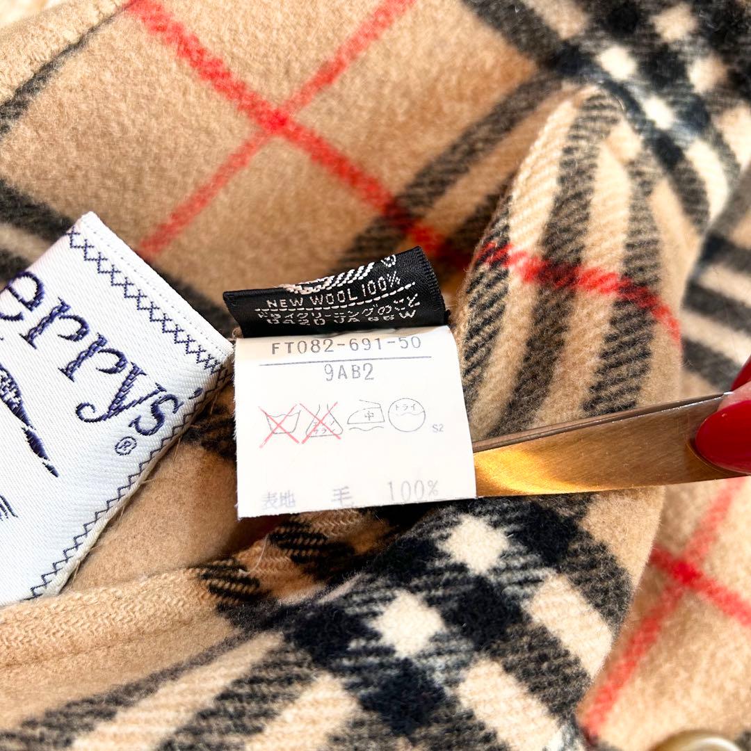 極美品✨️BURBERRY リバーシブル　ウール ラムコート ノバチェック M