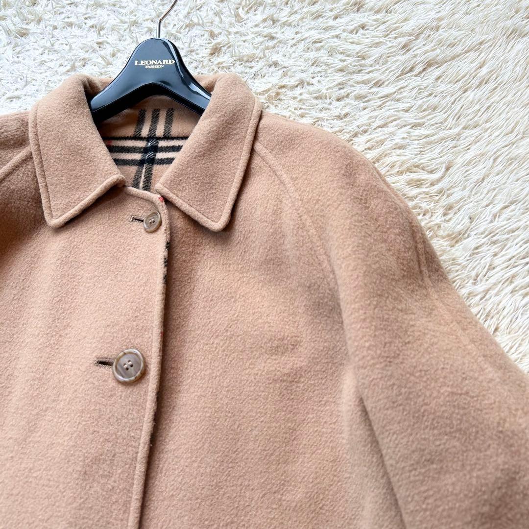 極美品✨️BURBERRY リバーシブル　ウール ラムコート ノバチェック M