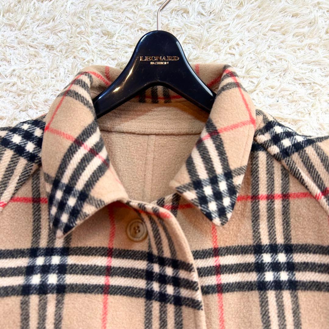 極美品✨️BURBERRY リバーシブル　ウール ラムコート ノバチェック M