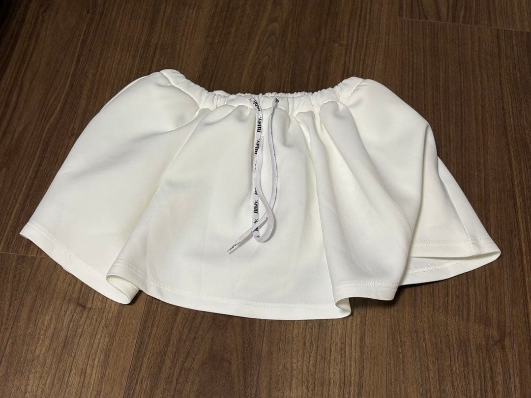 bibiy NELLY MINI SKIRTホワイト