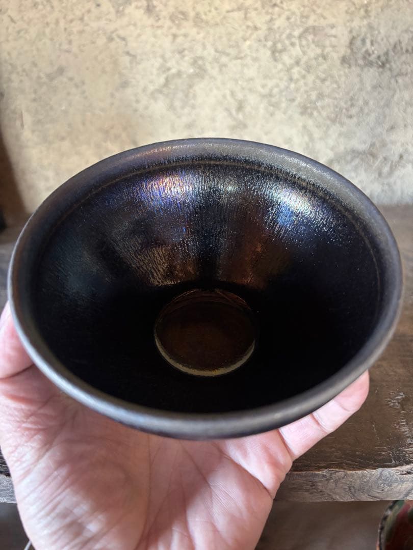 天目茶碗 中国 布貼り箱付き